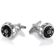 Spinki do mankietów i krawatów - Spinki do mankietów Silnik Odrzutowy X2 N355 - miniaturka - grafika 1