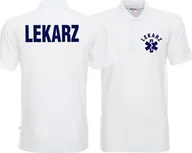 Odzież robocza - Promostars LPP - Koszulka Polo męska LEKARZ biała - miniaturka - grafika 1