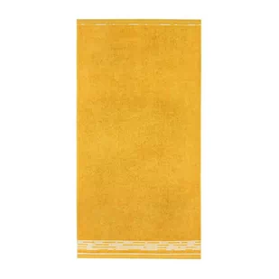 Ręcznik 70x140 Grafik Kurkuma-5077 musztardowy frotte bawełniany - Ręczniki - miniaturka - grafika 1