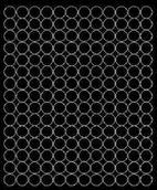 Pasmanteria - Koła grochy samoprzylepne, czarne z połyskiem, 1,5 cm, 180 sztuk - miniaturka - grafika 1