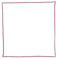 Krawaty i muchy męskie - Biała poszetka z czerwonym obszyciem E47 - miniaturka - grafika 1