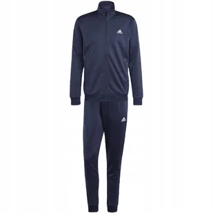 Dres męski adidas Linear Logo Tricot Track Suit granatowy HZ2219 M - Dresy męskie - miniaturka - grafika 1