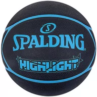 Koszykówka - Spalding Highlight Ball 84356Z, unisex, piłki do koszykówki, Czarne - miniaturka - grafika 1