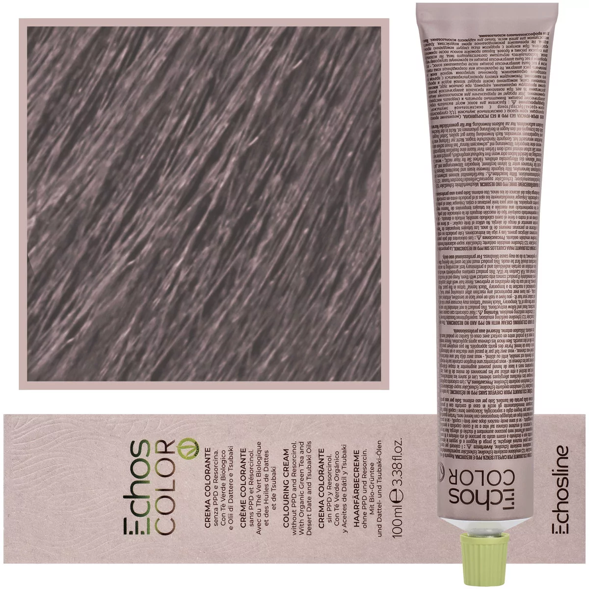 Echosline, Estyling Echos Color, kremowa, trwała farba do włosów z woskiem pszczelim 100ml 12,22 Ekstra Platynowy Fioletowy Blond