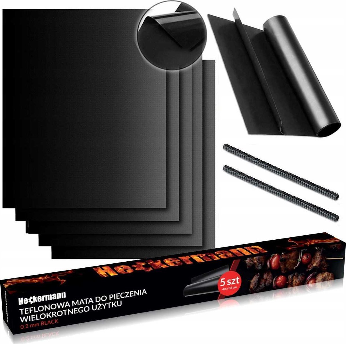 Cronos Mata grillowa BBQ 40x33cm 5 szt.