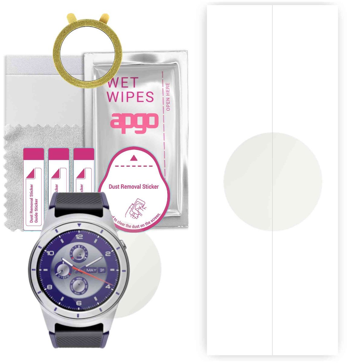 1x Folia hydrożelowa MATOWA do ZTE Quartz - apgo Smartwatch Hydrogel MATTE Protection Ochrona na ekran smartwatcha