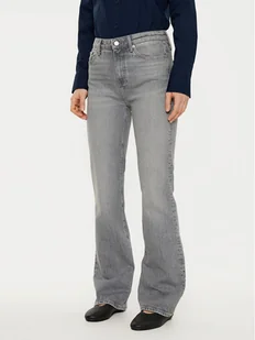 Tommy Hilfiger Jeansy WW0WW43703 Szary Flare Fit - Spodnie damskie - miniaturka - grafika 1