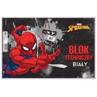 Szkolne artykuły papiernicze - Blok techniczny biały A4/10K Spider Man - miniaturka - grafika 1