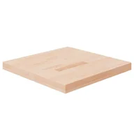 Blaty meblowe i parapety okienne - Kwadratowy blat do stolika, 50x50x4 cm, surowe drewno dębowe - miniaturka - grafika 1