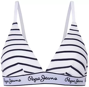Pepe Jeans Damski biustonosz w paski, granatowy, L, granatowy, L - Biustonosze - miniaturka - grafika 1