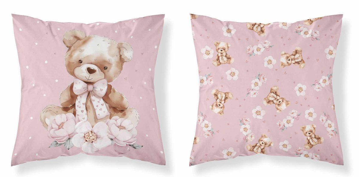 Poszewka dziecięca bawełniana 40x40 psba 0044a miś