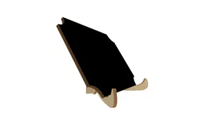 Allboards Tablica kredowa czarna KWADRATOWA DEKORACYJNA dwustronna - zestaw 10 sztuk + podstawki KPL-DECO10 - Tablice i flipcharty - miniaturka - grafika 1