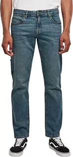 Spodnie męskie - Urban Classics Carpenter Back Jeans Spodnie męskie, Sand Zniszczony Washed, 38 - grafika 1