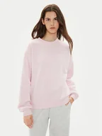 Bluzy damskie - Gina Tricot Bluza Basic 10943 Różowy Relaxed Fit - miniaturka - grafika 1