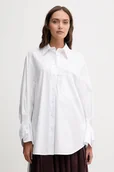 Koszule damskie - Joop! koszula damska kolor biały relaxed z kołnierzykiem klasycznym 30048890 - miniaturka - grafika 1