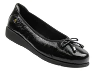 Mokasyny damskie - Skórzane półbuty, baleriny damskie czarne Maciejka P6504-20/00-8 - miniaturka - grafika 1