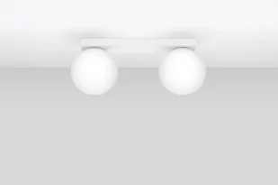 Podwójny plafon z kulistymi, mlecznymi kloszami SL.1147 z serii YOLI - Lampy sufitowe - miniaturka - grafika 1