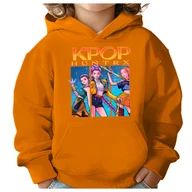 Bluzy dla dziewczynek - BLUZA DZIECIĘCA K-POPOWE ŁOWCZYNIE DEMONÓW HUNTRIX 146-152 Z KAPTUREM - miniaturka - grafika 1