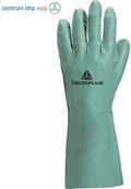 Rękawice robocze - DELTAPLUS NITREX VE802 RĘKAWICE Z NITRYLU, FLOKOWANE, DŁ. 33 CM, GR. 0,40 MM (ZIELONY, 8/9) - miniaturka - grafika 1