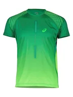 Koszulki sportowe męskie - Asics Koszulka funkcyjna w kolorze zielonym - miniaturka - grafika 1