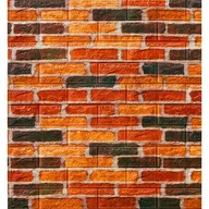 Tapety - Tapeta Cegła Samoprzylepna Diy Naklejka 77X70Cm - miniaturka - grafika 1