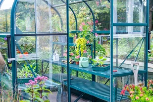 VITAVIA szklarnia ogrodowa ORION 5000, zielona (1,93 m x 2,57 m) + baza - Szklarnie ogrodowe - miniaturka - grafika 11
