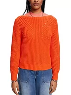 Swetry damskie - ESPRIT Damski sweter 023EE1I326, 635/pomarańczowo-czerwony, S, 635/pomarańczowy czerwony, S - miniaturka - grafika 1