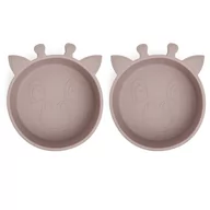 Miseczki i talerzyki dla dzieci - Miseczka Silikonowa Dla Dzieci Zestaw 2Szt Nuuroo - miniaturka - grafika 1