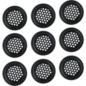 Kratki wentylacyjne - 10 x 25 mm czarne otwory wentylacyjne ze stali nierdzewnej do odprowadzania ciepła - miniaturka - grafika 1