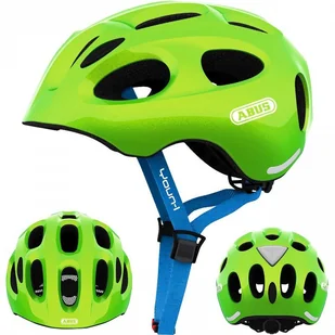 Abus Youn-I 12814-1 Kask Rowerowy, Zielony (Sparkling Green), 5257 Cm - Kaski rowerowe - miniaturka - grafika 1