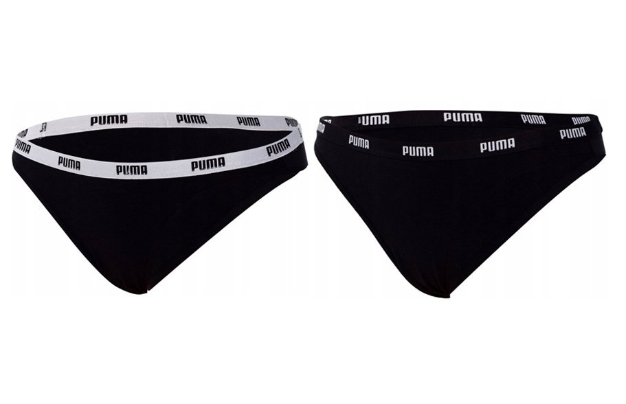 Puma Majtki Damskie Bikini 2P Hang Black 907847 03 M