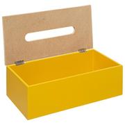 Pudła i pojemniki do przechowywania - Pudełko na chusteczki Modern żółte - miniaturka - grafika 1