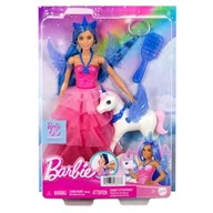 Lalki dla dziewczynek - Barbie, 65. rocznica, lalka Sapphire i skrzydlaty jednorożec - miniaturka - grafika 1