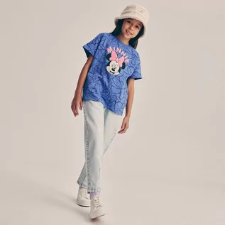 Koszulki dla dziewczynek - Reserved - T-shirt Minnie Mouse - Niebieski - grafika 1