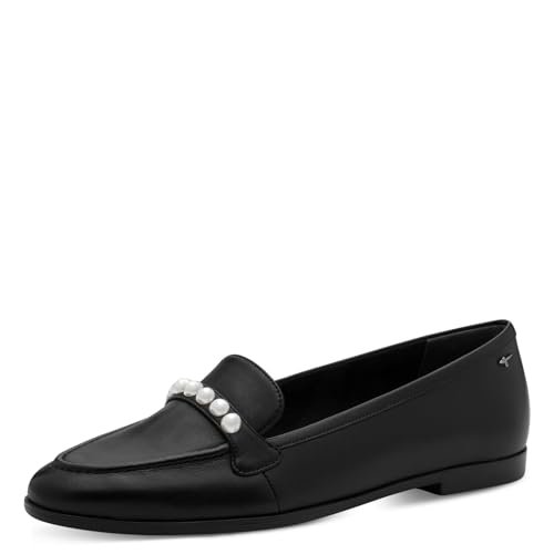 Tamaris Damskie kapcie 1-24220-44, czarne skóra, 40 EU, czarna skóra, 40 EU