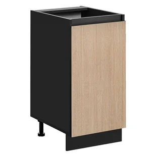Szafka kuchenne stojąca Roma 40 cm kolor jodełka/czarny - Szafki kuchenne - miniaturka - grafika 1