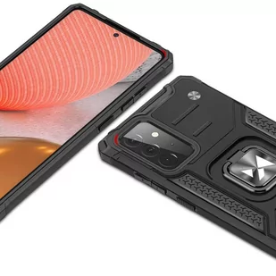 Wozinsky Ring Armor pancerne hybrydowe etui pokrowiec + magnetyczny uchwyt Samsung Galaxy A72 4G czerwony - Etui i futerały do telefonów - miniaturka - grafika 2