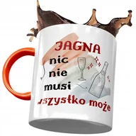 Kubki - Kubek Pomarańczowy Dla Jagny Żony na Prezent z Nadrukiem ze Zdjęciem + Opakowanie na prezent (wzór 03) - miniaturka - grafika 1