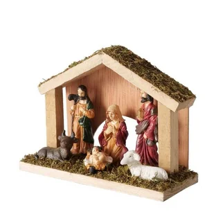 Boże Narodzenie scenka ze zwierzętami MARONA - Ozdoby bożonarodzeniowe - miniaturka - grafika 1