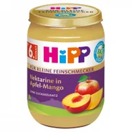 Desery dla dzieci - Hipp Jabłka z nektarynką i mango od 6. miesiąca 190 g Bio - miniaturka - grafika 1