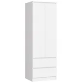 Szafy - FABRYKA MEBLI AKORD SZAFA STAR K60 2 DRZWI 2 SZUFLADY BIAŁA SP0PSYSBIA001 - miniaturka - grafika 1