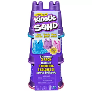 Kinetic Sand, piasek kinetyczny Błyszczący zestaw - Zabawki kreatywne - miniaturka - grafika 1