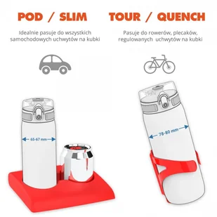 Butelka ION8 BPA Free Sonic Blue Motivator - Survival - akcesoria - miniaturka - grafika 6
