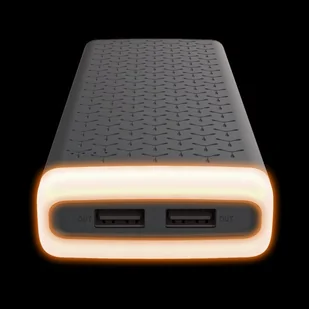 Platinet Powerbank 20000mAh + Ambient Lightieng czarny PMPB20PAB - Ładowarki do telefonów - miniaturka - grafika 1