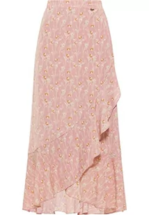 DreiMaster Vintage damska spódnica maxi z falbanką 37223960, różowa wielokolorowa, L, Różowy, wielokolorowy, L - Spódnice - miniaturka - grafika 1