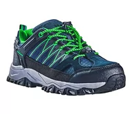 Buty dla chłopców - Black Crevice Dziecięce buty trekkingowe, wodoodporne, Low, granatowe/zielone, 29 - miniaturka - grafika 1