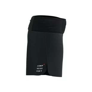COMPRESSPORT Spodenki biegowe damskie TRAIL RACING SHORT black - Spodnie sportowe damskie - miniaturka - grafika 3