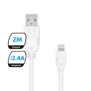 eXc mobile Pozostali Kabel lightning Whippy 2m biały odbierz w Warszawie Faktura VAT 23% Polska gwarancja MO-EC-F188 - Kable USB - miniaturka - grafika 4