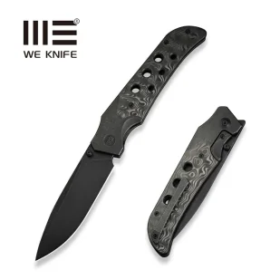 Nóż składany WE Knife WE-Guthrie Black Titanium/Rose Carbon Fiber, Black Stonewashed CPM 20CV by Jason Guthrie (WE23072B-1) - Noże - miniaturka - grafika 1
