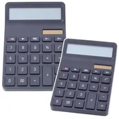 Kalkulatory - Leantoys Kalkulator biurowy czarny - miniaturka - grafika 1